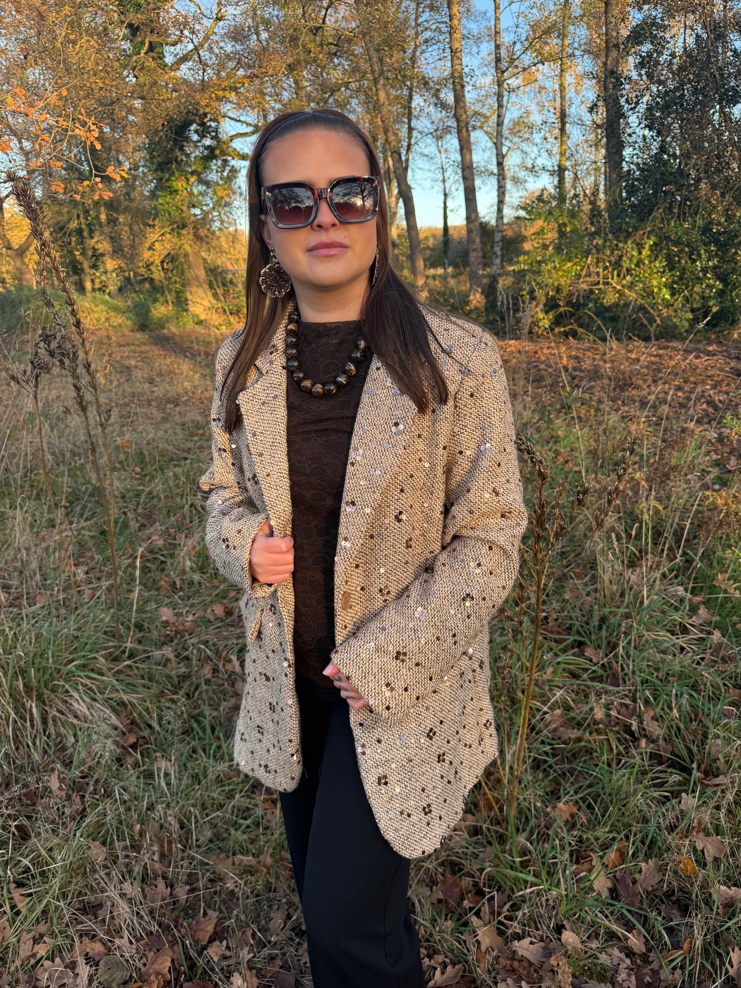Glitter blazer L/XL