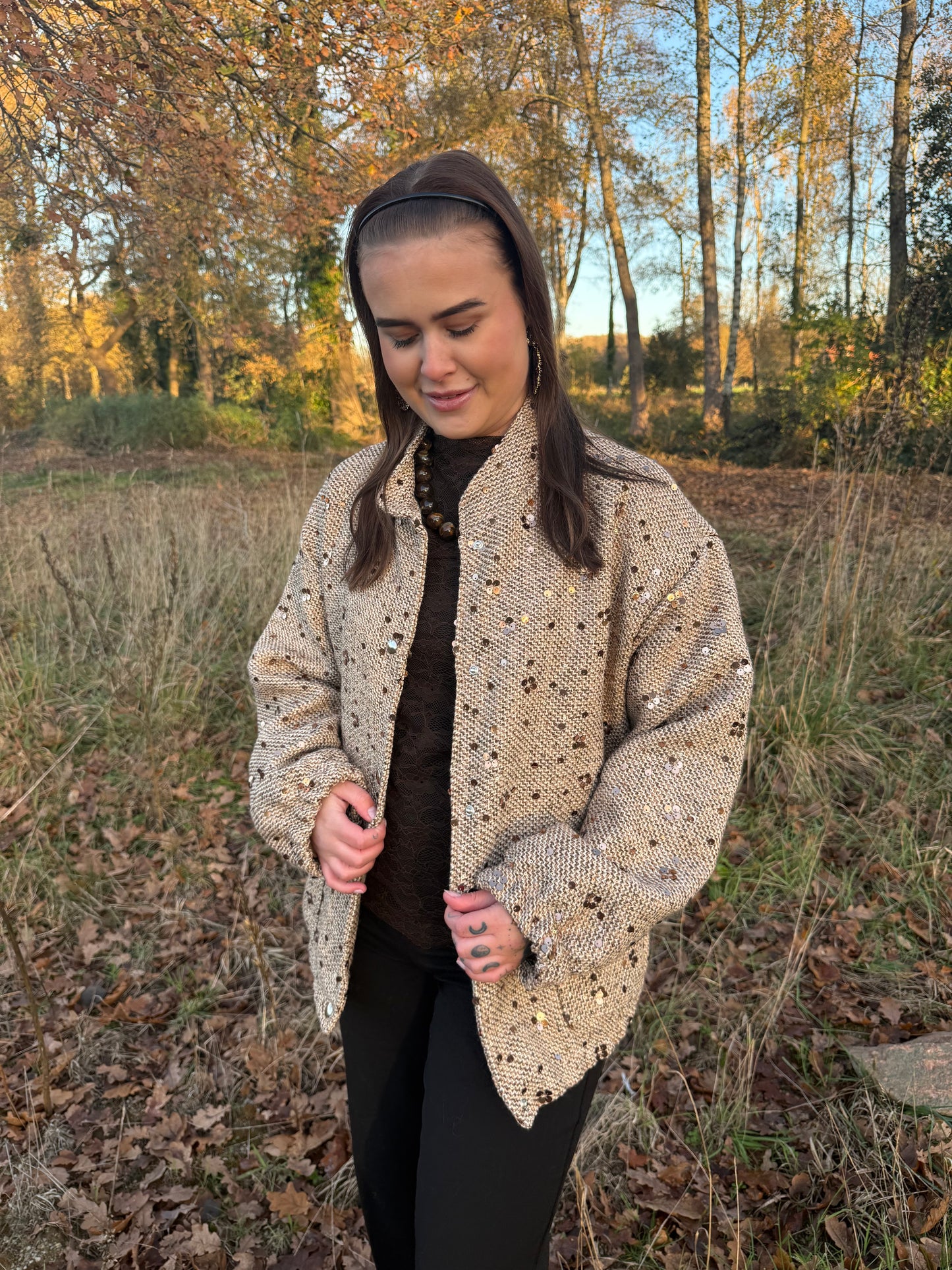 Glitter bomber L/XL