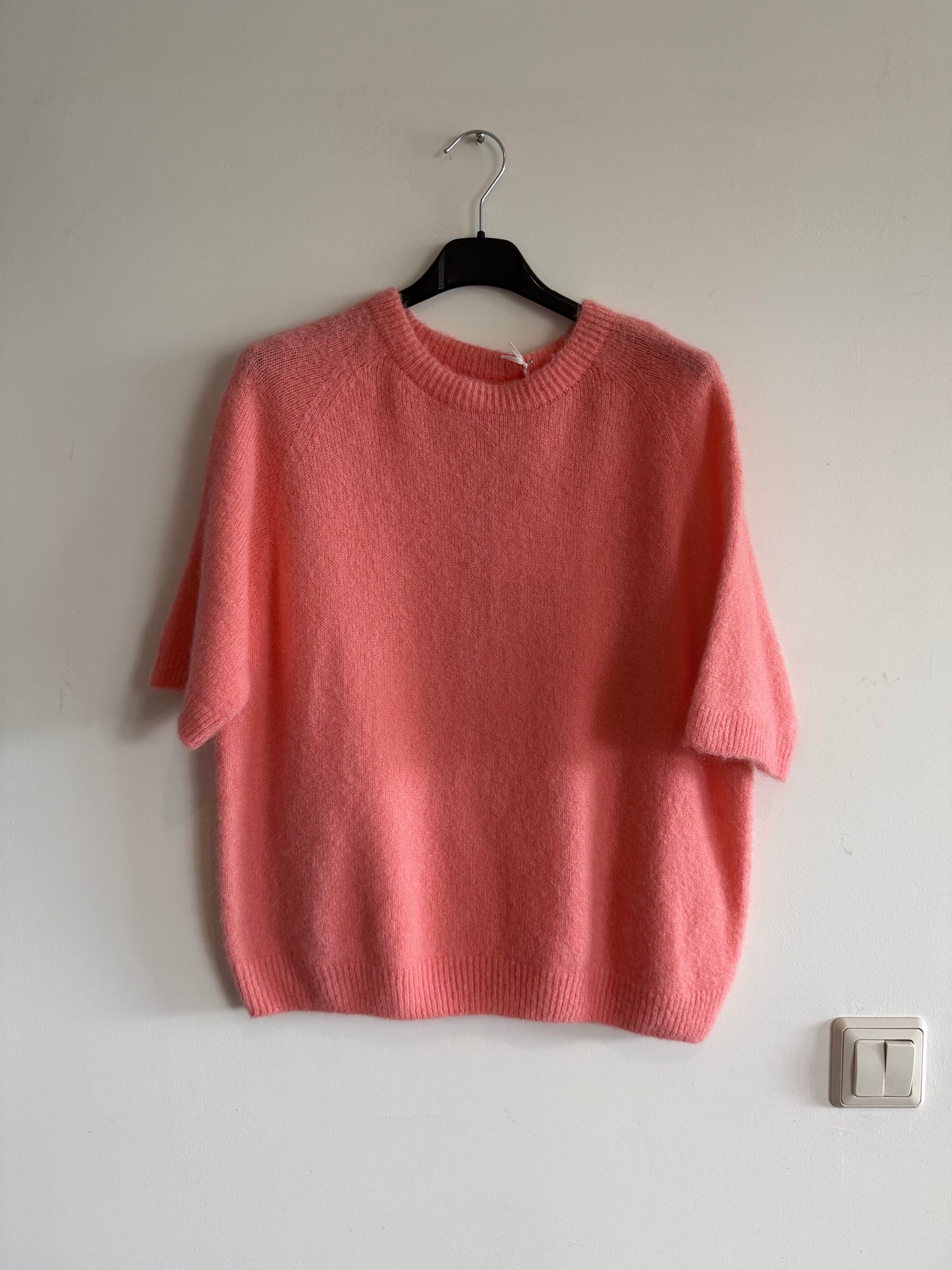 Alpaca trui zalm roze