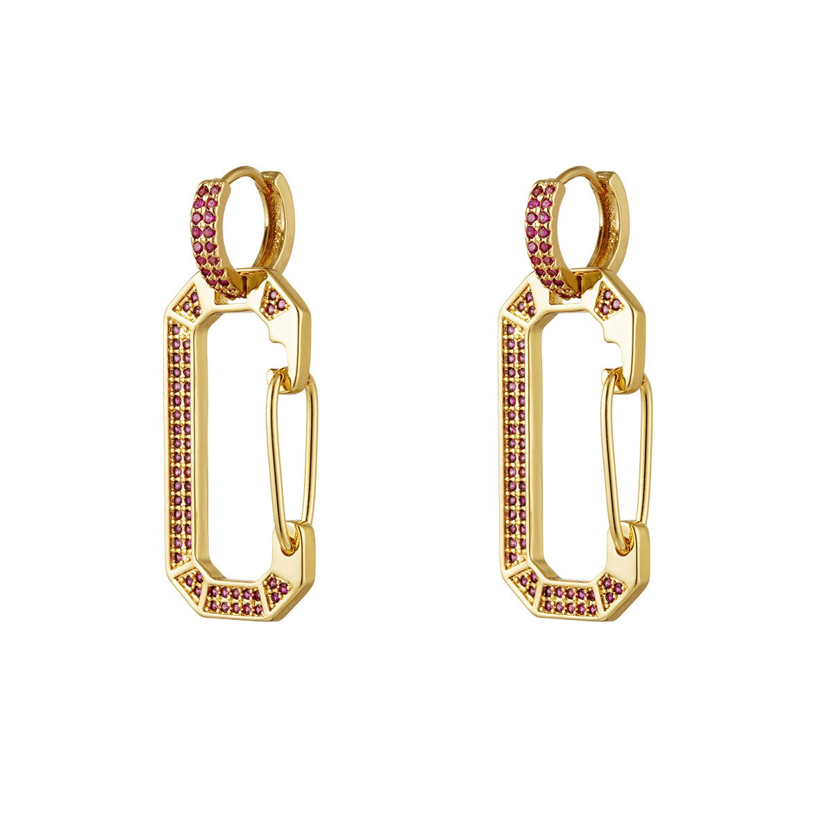 Juli earrings pink