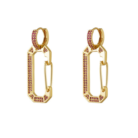 Juli earrings pink