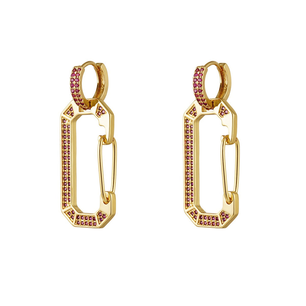 Juli earrings pink