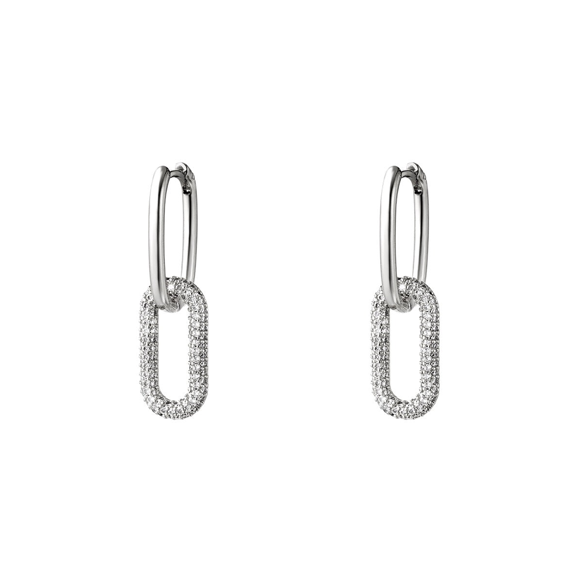 Daimonds earrings zilver
