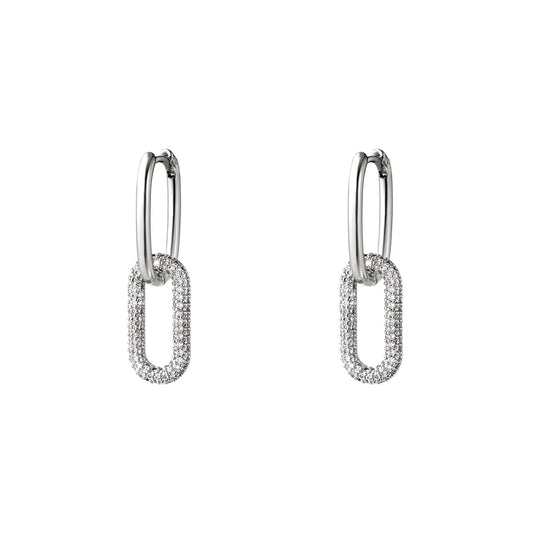 Daimonds earrings zilver